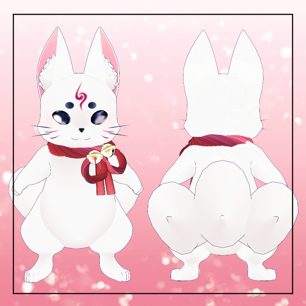 【オリジナル3Dモデル】こんさん-Konsan-【VRM,VRC対応】