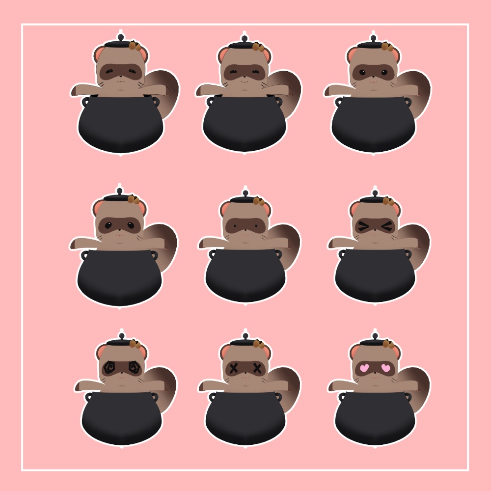 【オリジナル3Dモデル】ぽんた-Ponta-【VRM,VRC対応】