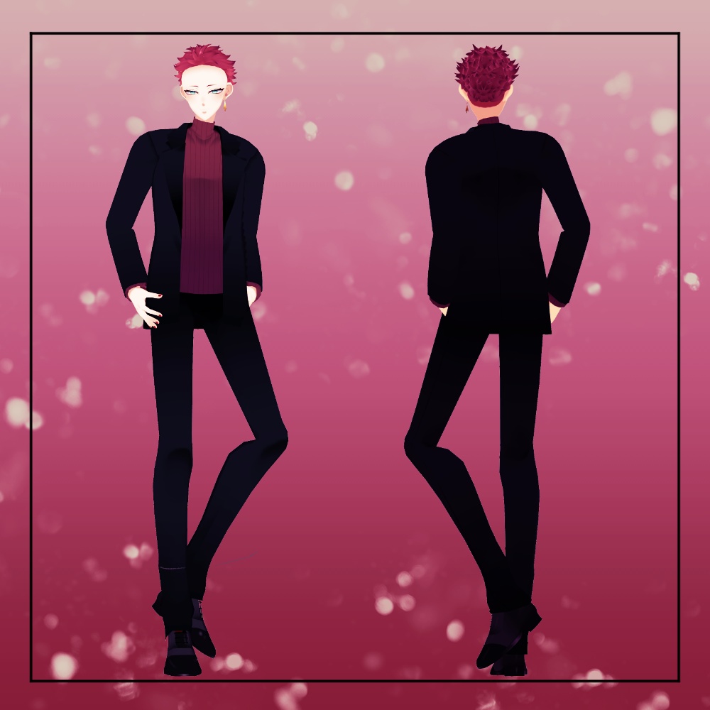 【オリジナル3Dモデル】カシス-Casis-【VRM,VRC対応】