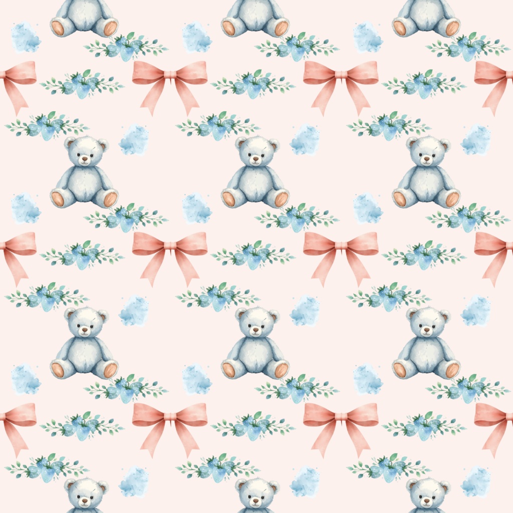 【Digital Paper】3種デザインセット - KATE's Soft Watercolor Collection