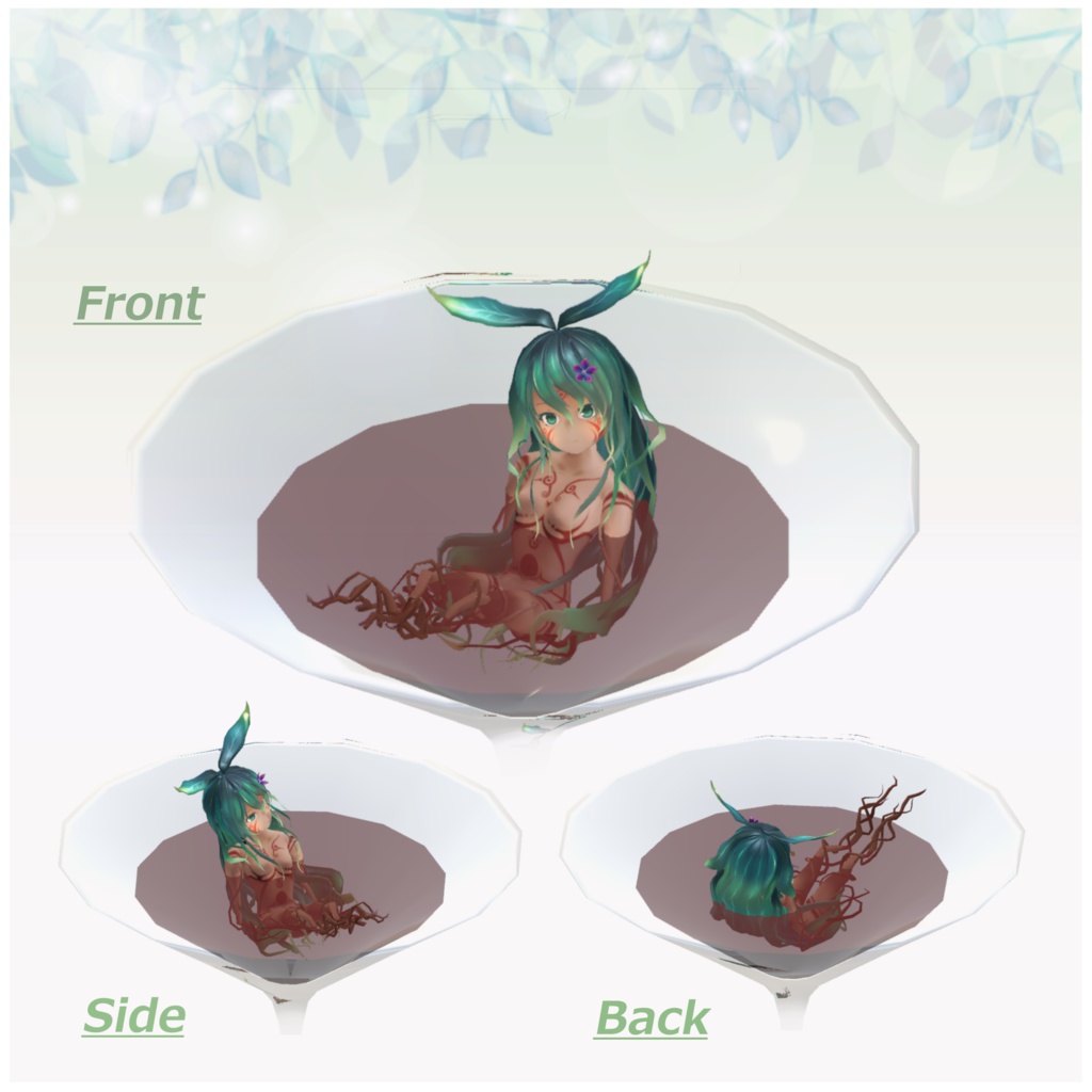 オリジナル3Dモデル『憂鬱なマンドラゴラ』