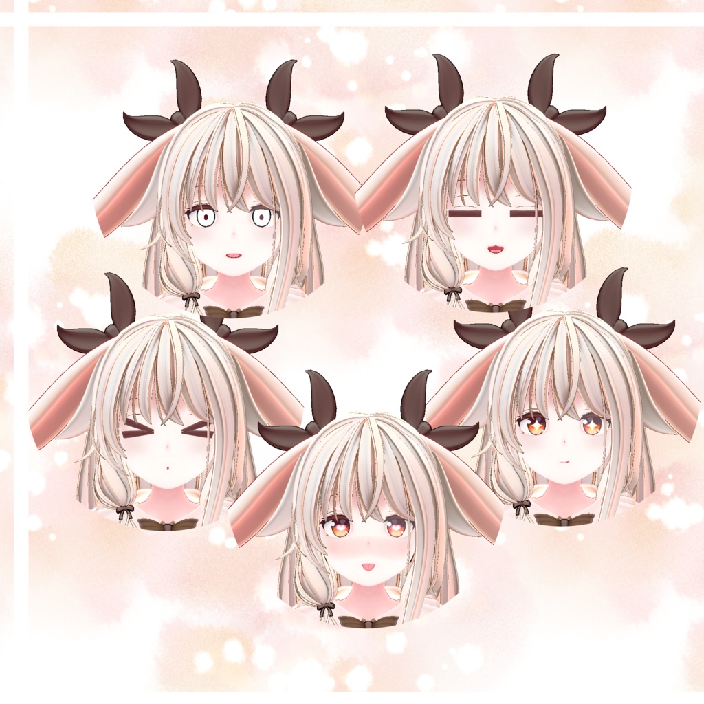 オリジナル3Dモデル「飛び跳ねる卯依花 -ウイカ-」ver1.13