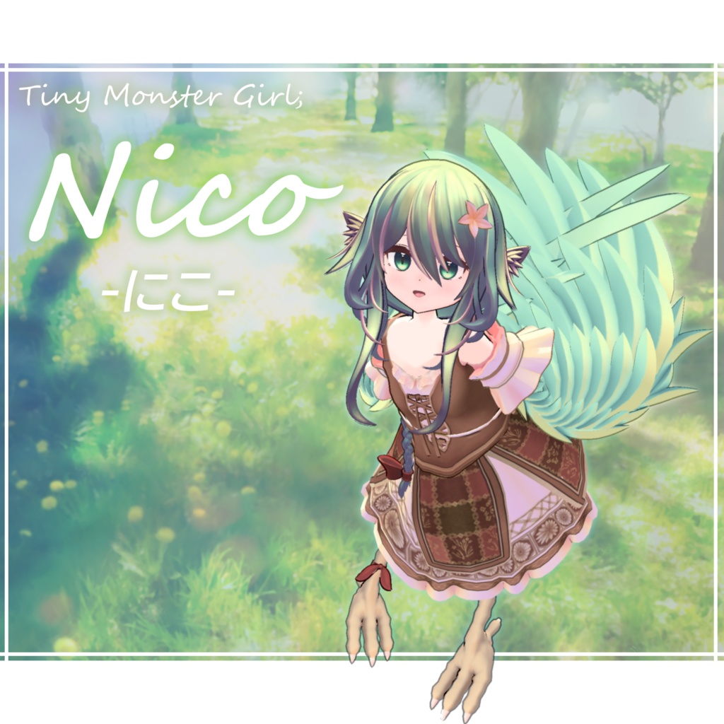 オリジナル3Dモデル「Nico -にこ-」v1.1