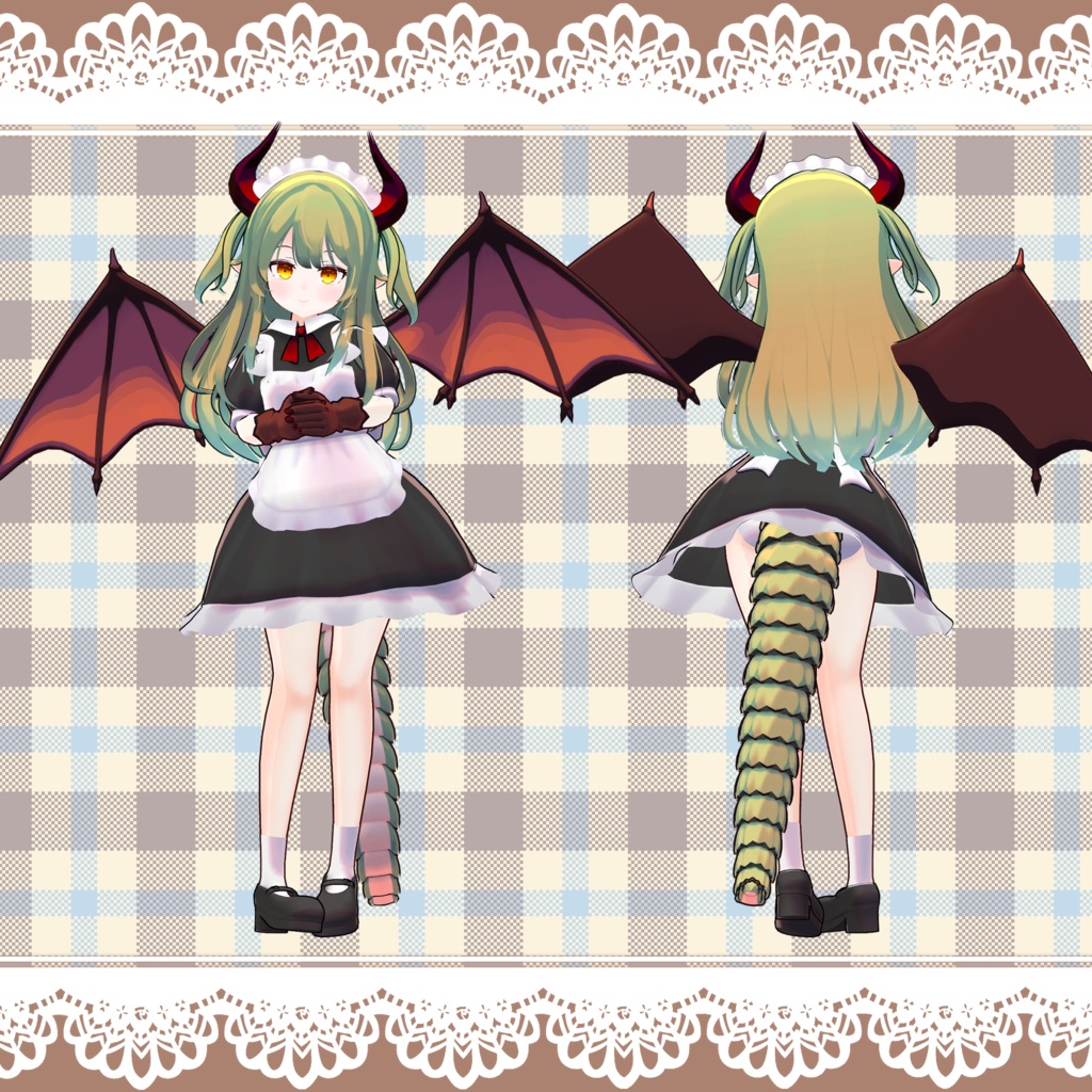 オリジナル3Dモデル「ニュウ」v1.01