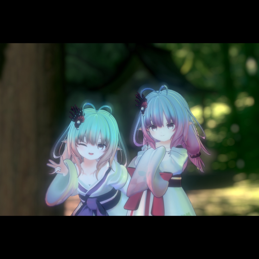 【オリジナル3Dモデル】風水姫 -かざみずき- v1.01