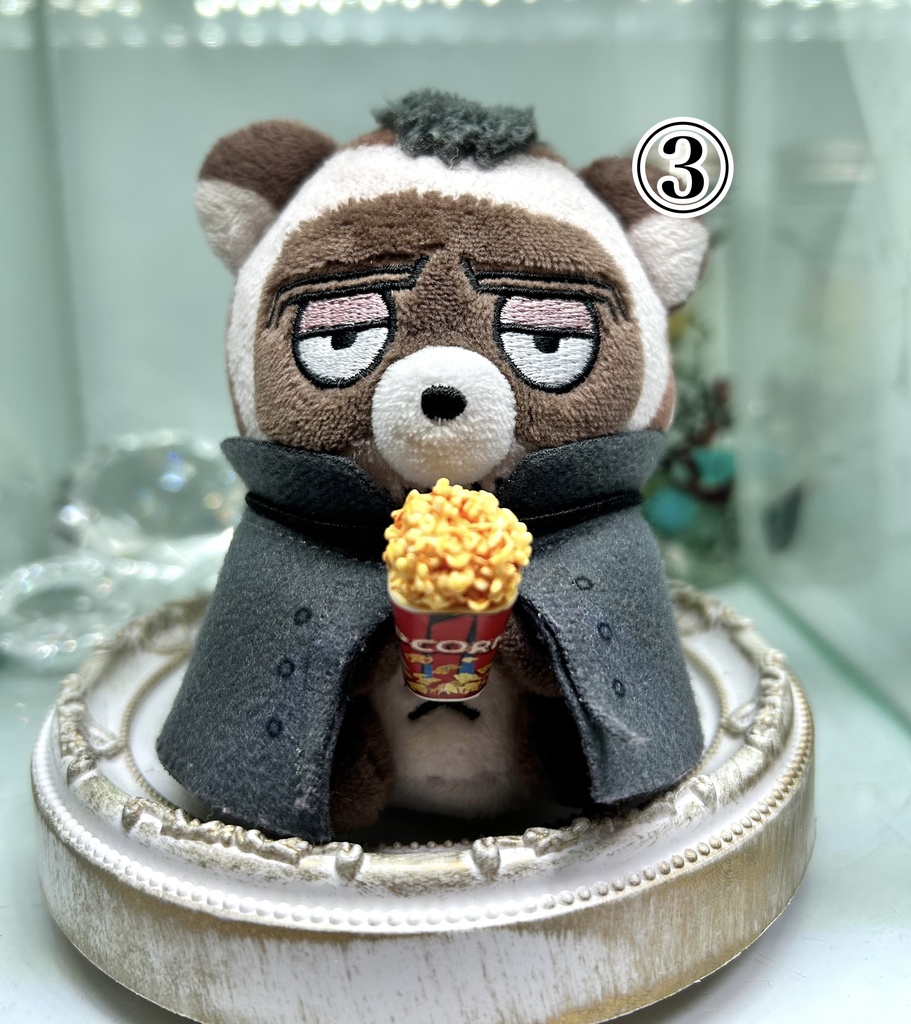 ぬいぐるみ向けチャーム(ポップコーン)