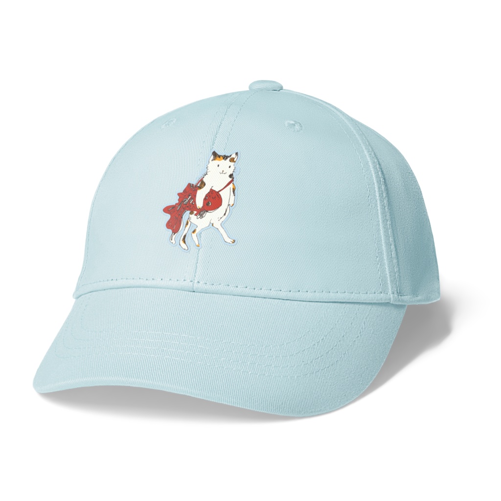 猫金魚キャップ