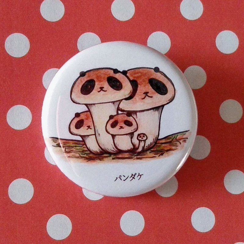 缶バッジ「パンダケ」