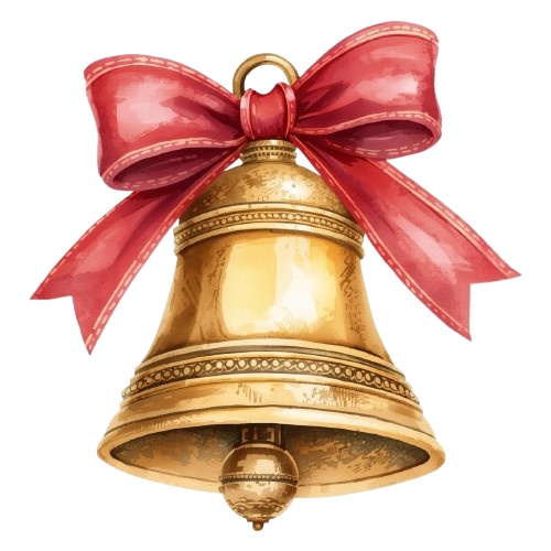 【クリスマス】水彩アンティーク風クリップアート10点セット PNG背景透過