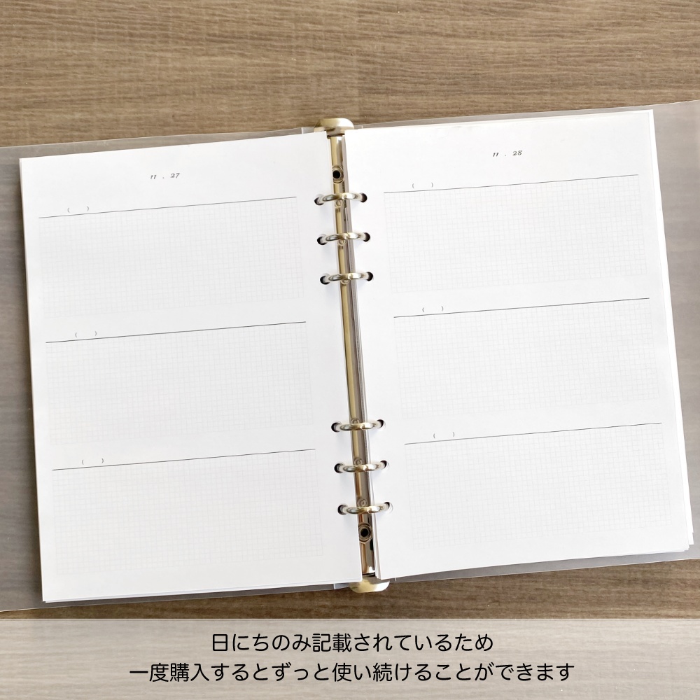 A5 3年連用日記 PDFデータ システム手帳リフィル