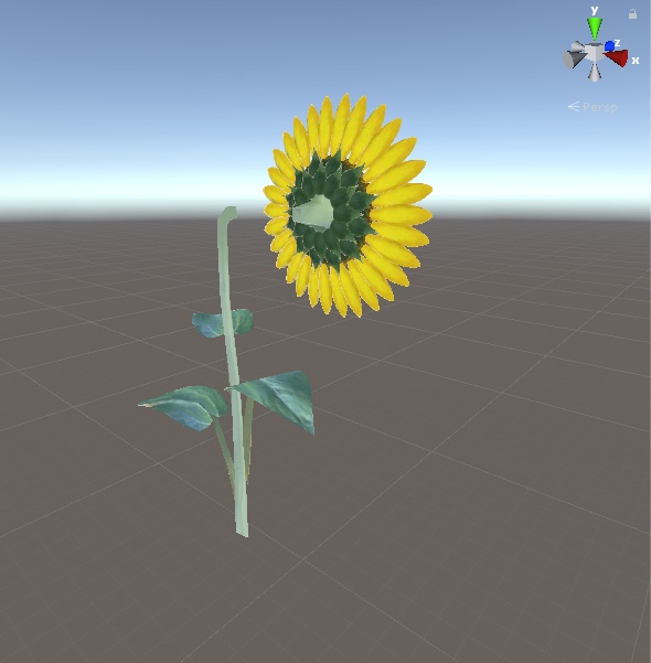 【VRChat向けモデル】ひまわり