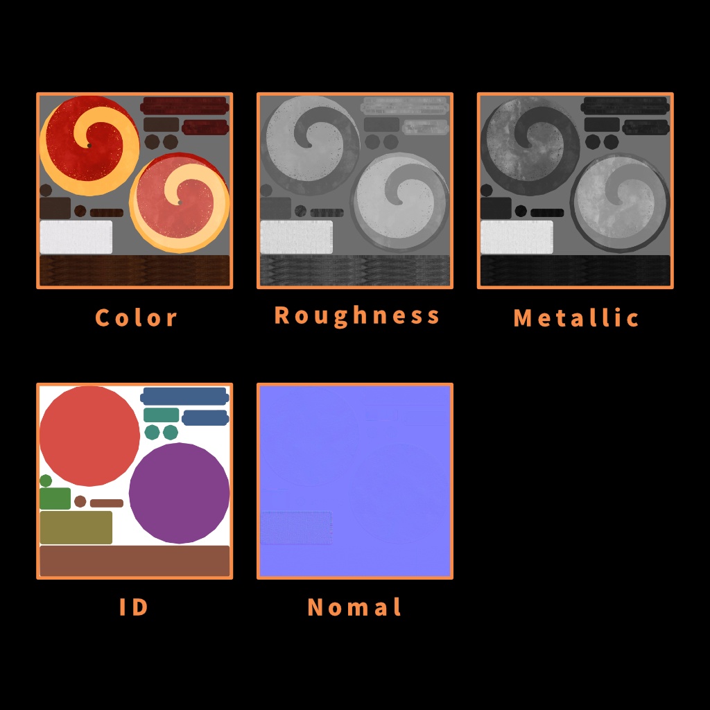 【VRChat想定】紅葉Particle付き和傘モデル