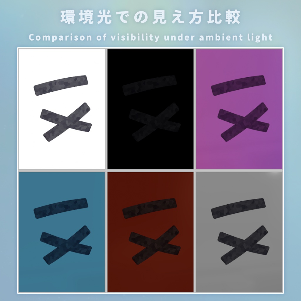 【Nemo想定】ホロノイ柄の3連ヘアピン【MA使用/無料】