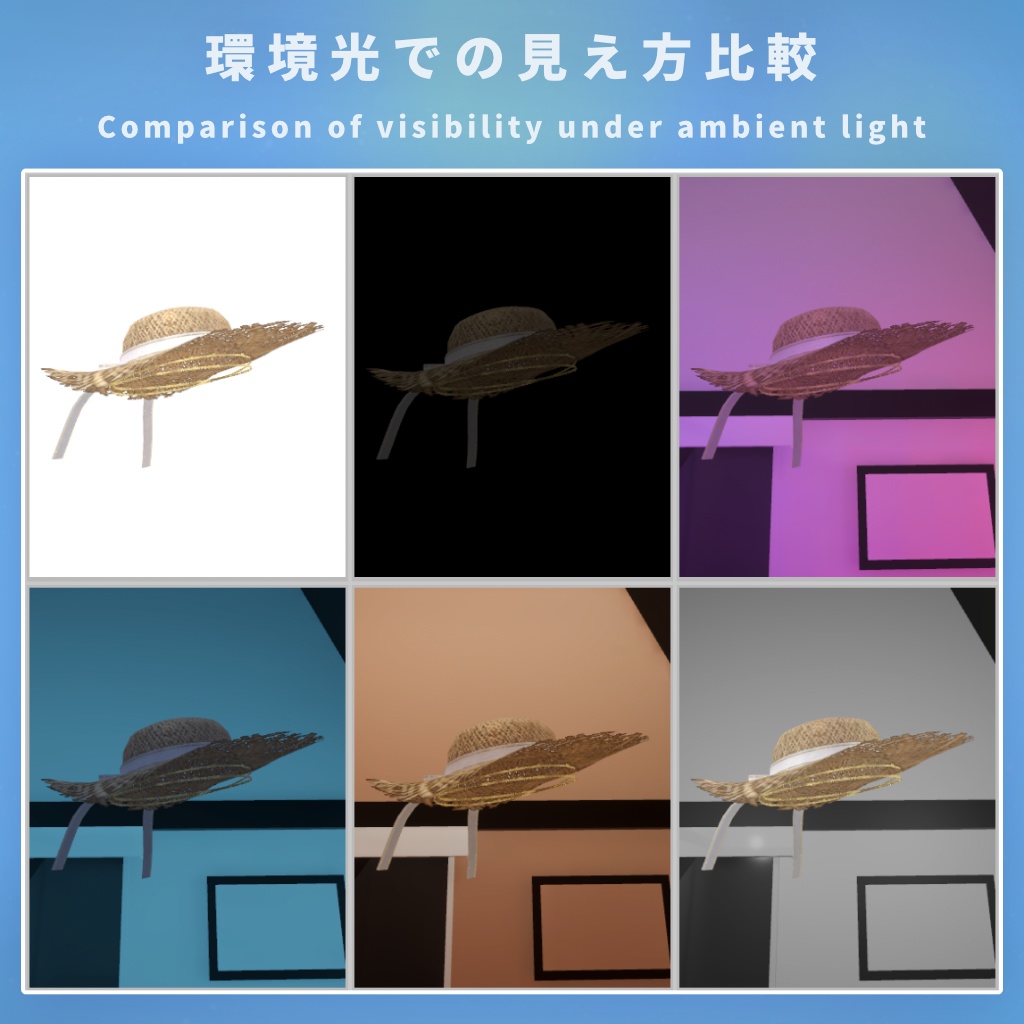 【VRChat】麦わら帽子モデル【MA使用】