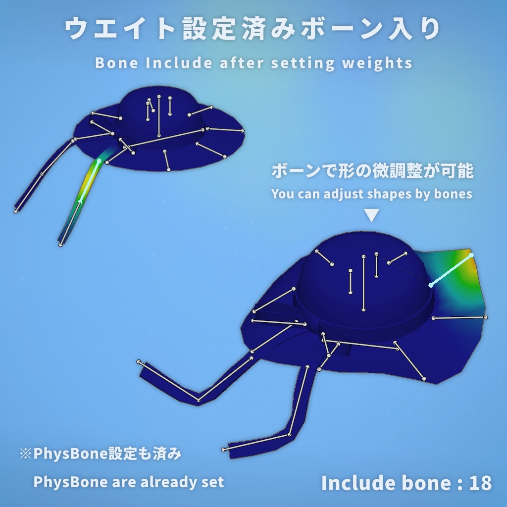 【VRChat】麦わら帽子モデル【MA使用】