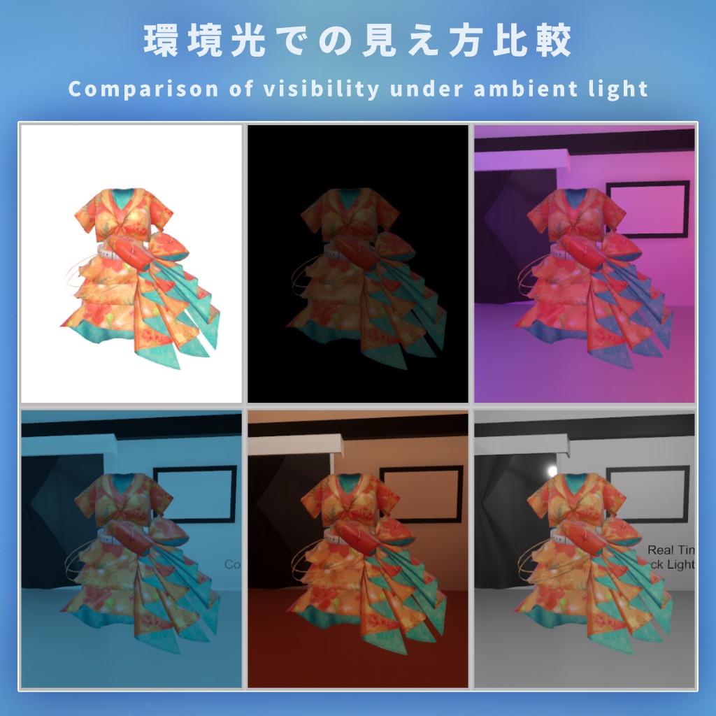 【VRChat】Nemo用 - 南国衣装モデル【MA使用】