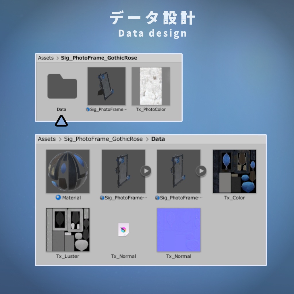 【VRChat想定】猫の木製写真立てモデル【ワールドオブジェクト】