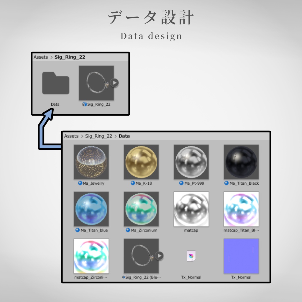 【VRChat想定】指輪モデル_XXⅡ