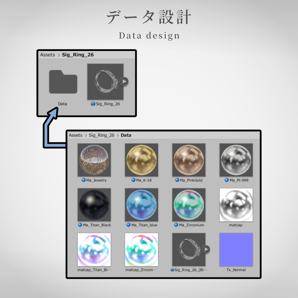 【VRChat想定】指輪モデル_XXⅥ