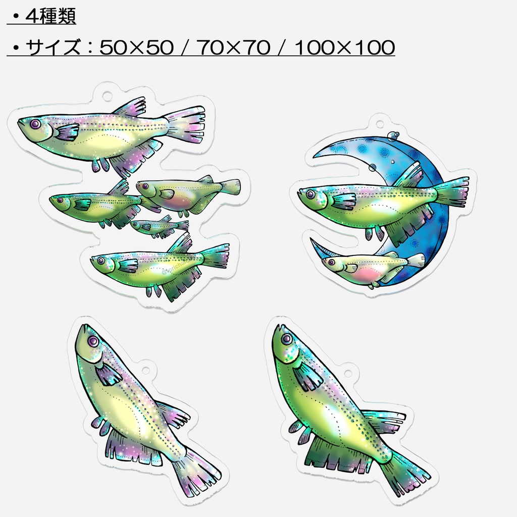【キーホルダー】めだか