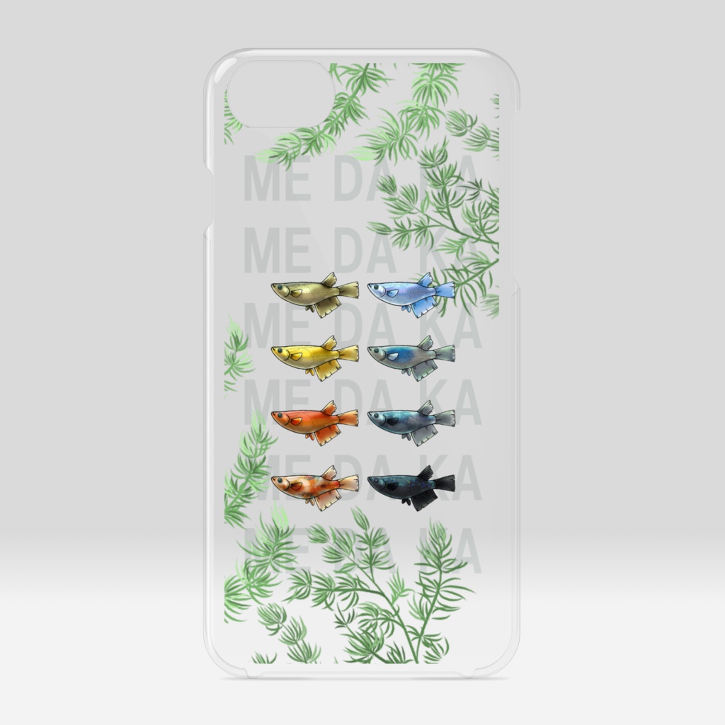 【iPhoneケース透明】ME DA KA