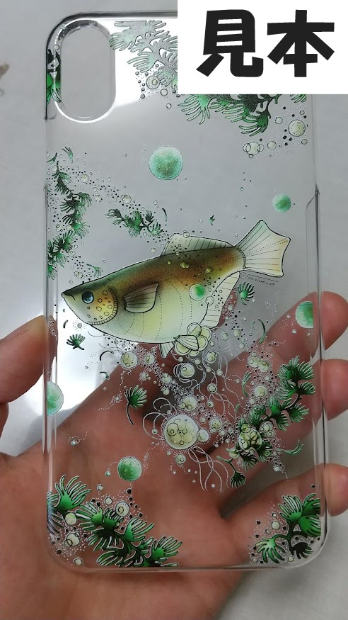 【iPhoneケース透明】ME DA KA - クロメダカ