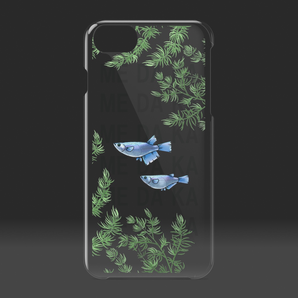 【iPhoneケース透明】ME DA KA - 幹之