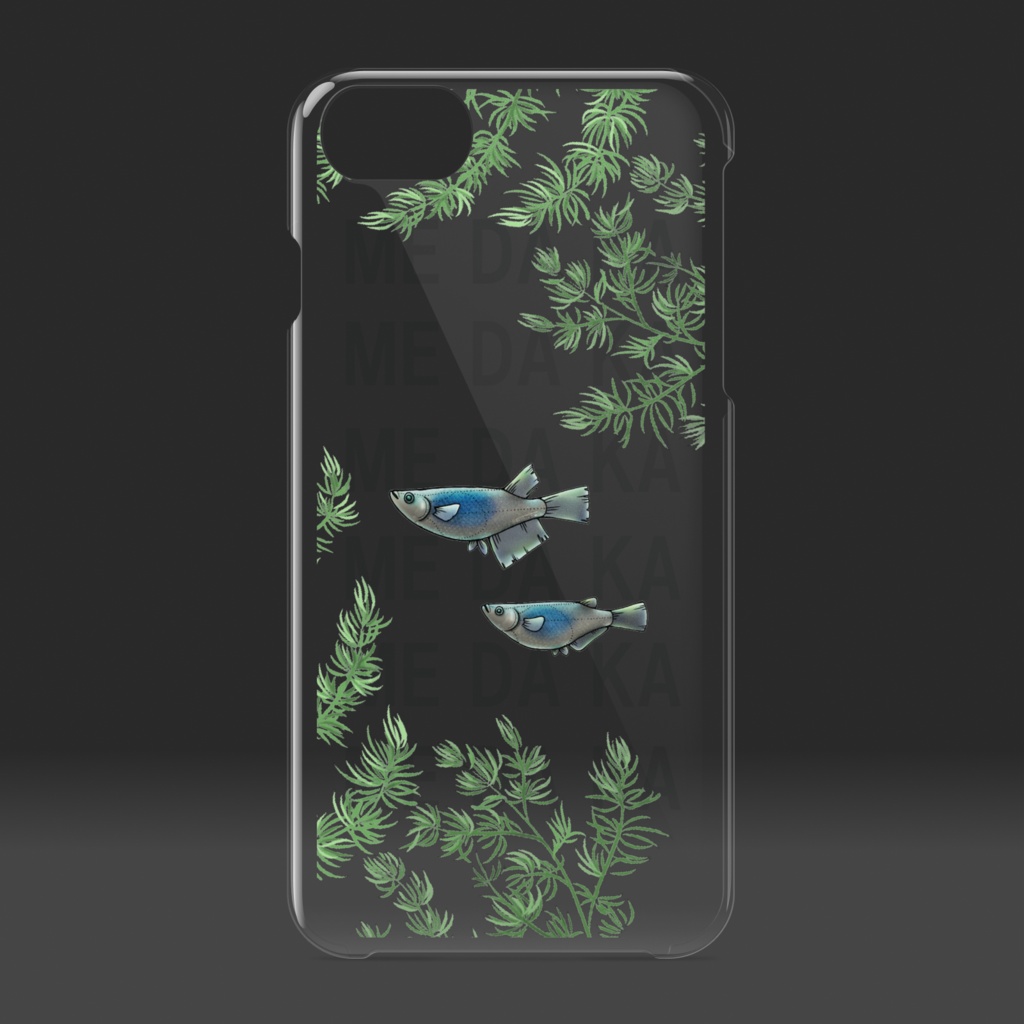 【iPhoneケース透明】ME DA KA - 深海