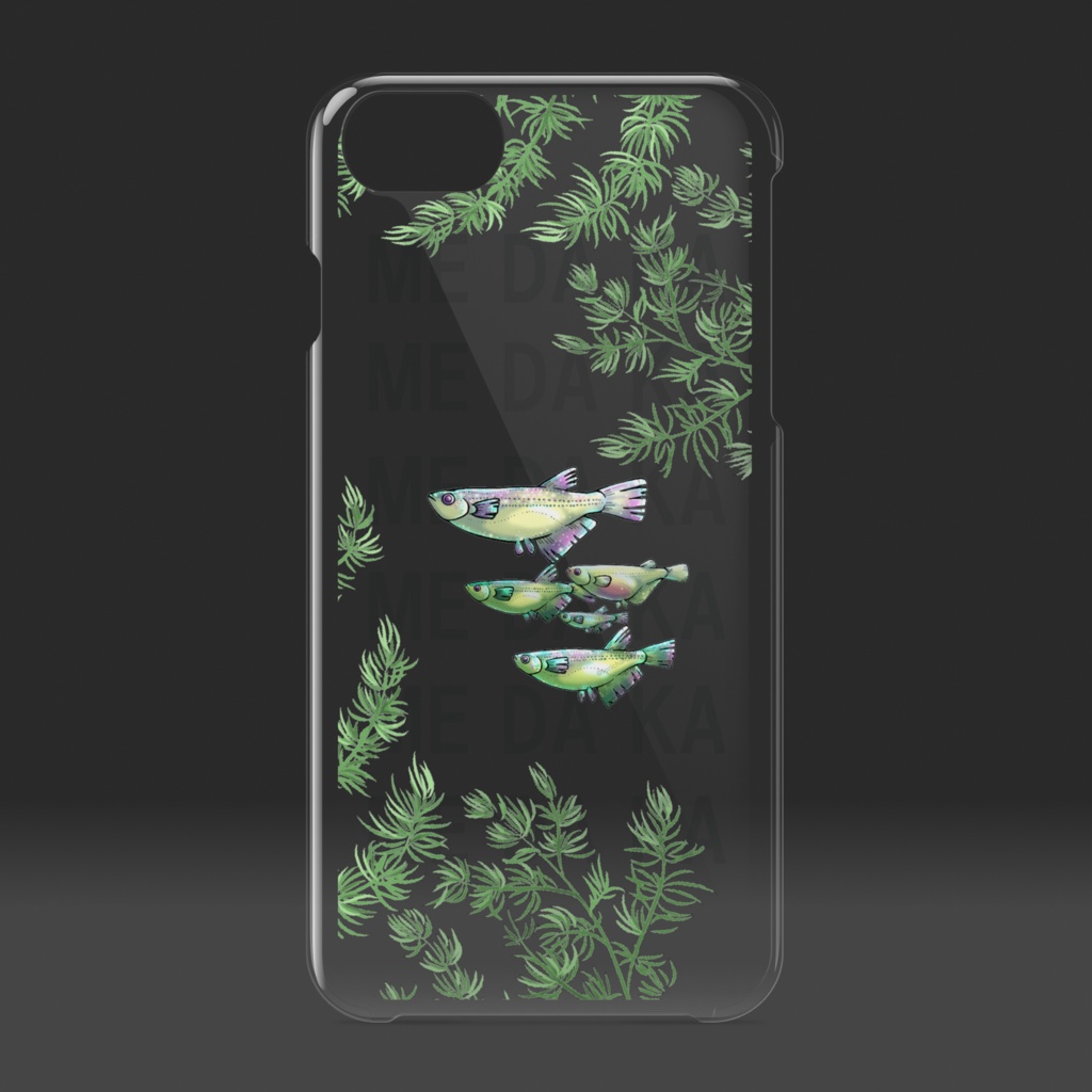 【iPhoneケース透明】めだか