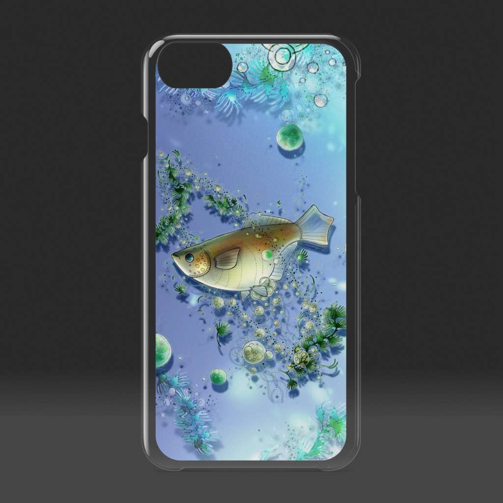【iPhoneケース透明】めだか宇宙