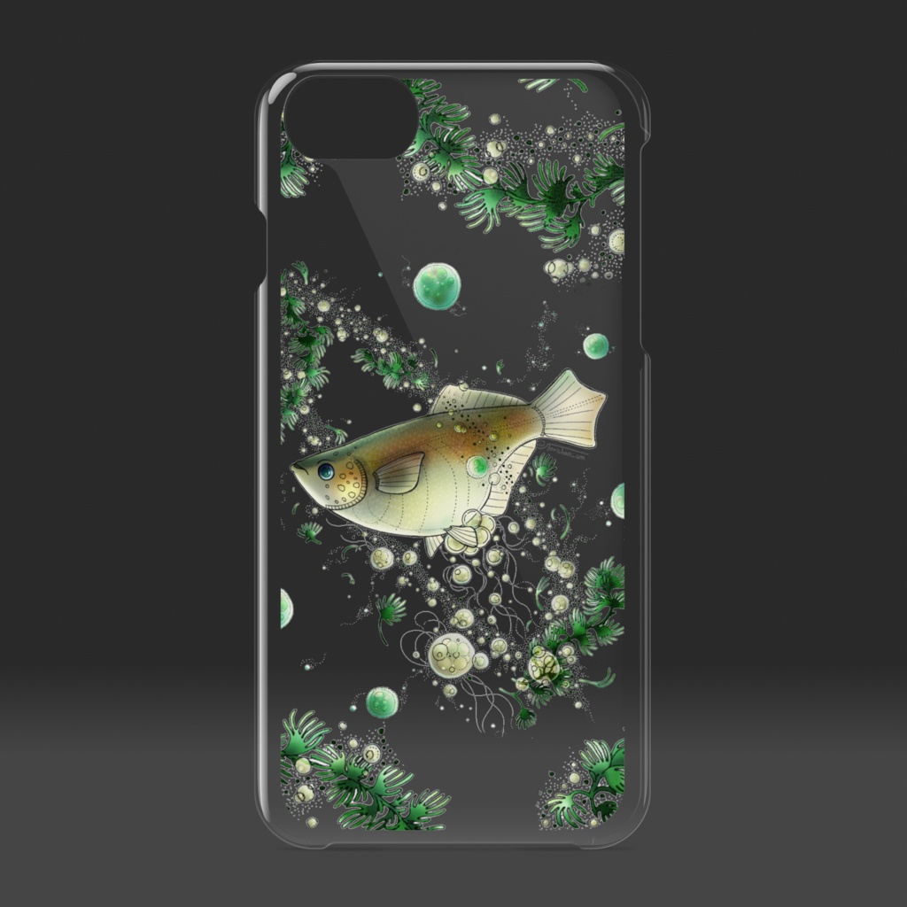 【iPhoneケース透明】メダカ宇宙 ②