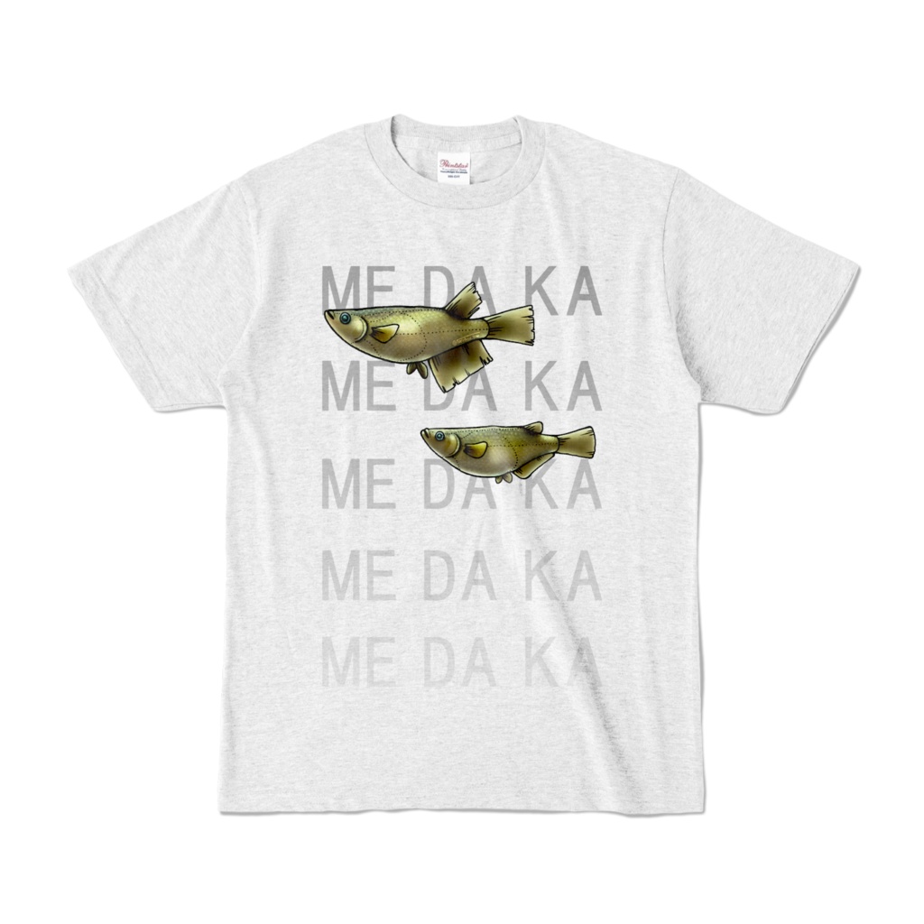 【カラーTシャツ】ME DA KA - クロメダカ