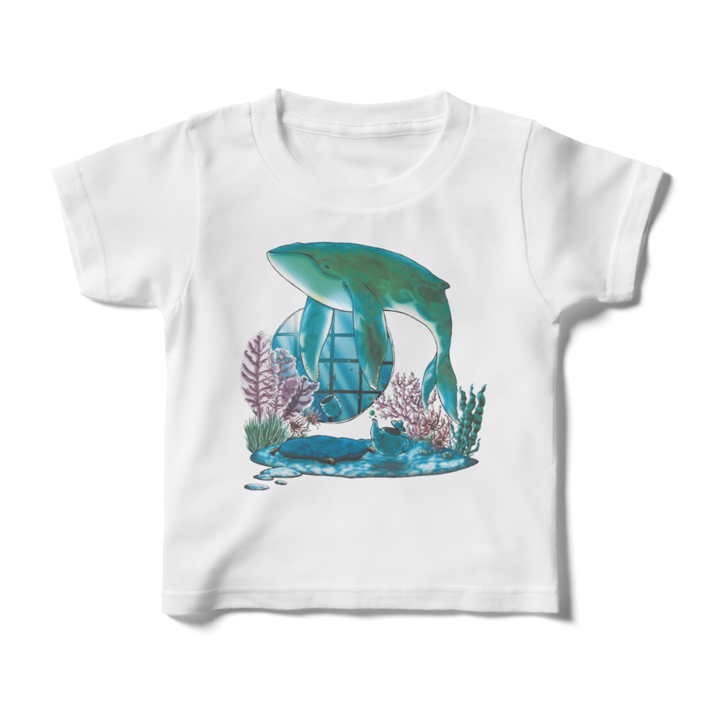 【白Tシャツ/キッズ】抹茶くじら