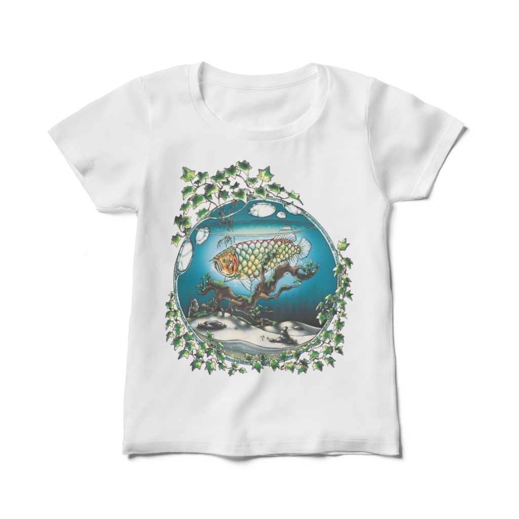 【白Tシャツ/レディース】アロワナ