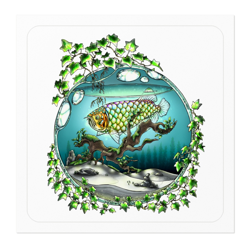 【ステッカー】アロワナ