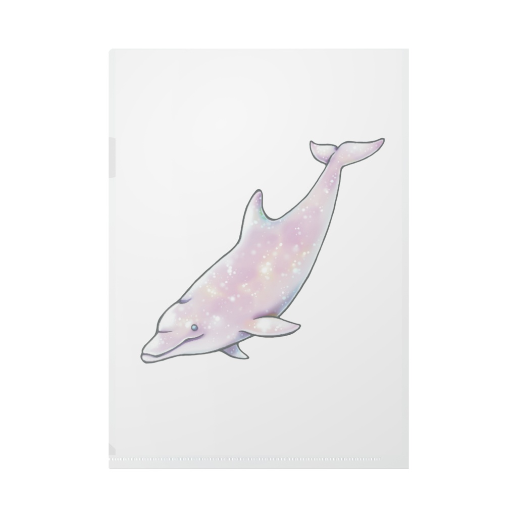 【クリアファイルA4/B5/A5】胡蝶蘭とイルカ