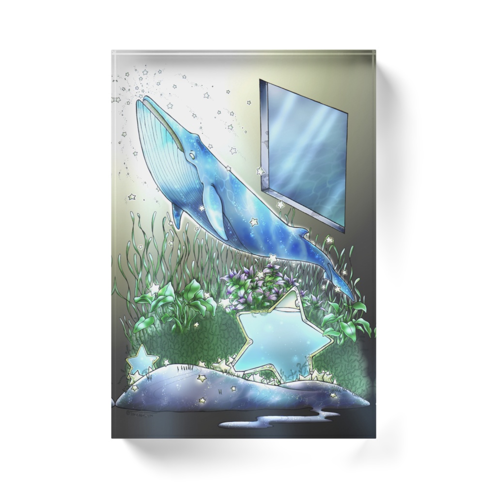 【アクリルブロック】星くじら