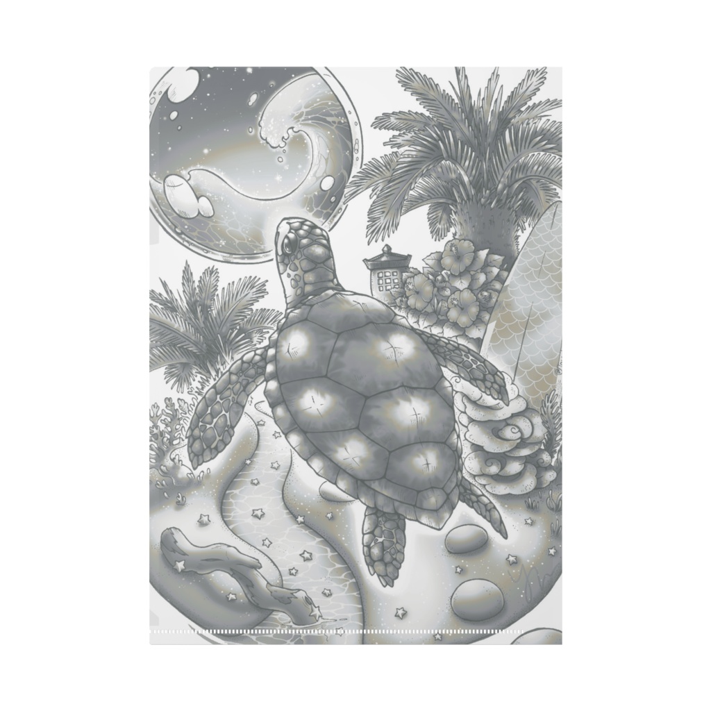 【クリアファイル】ウミガメ