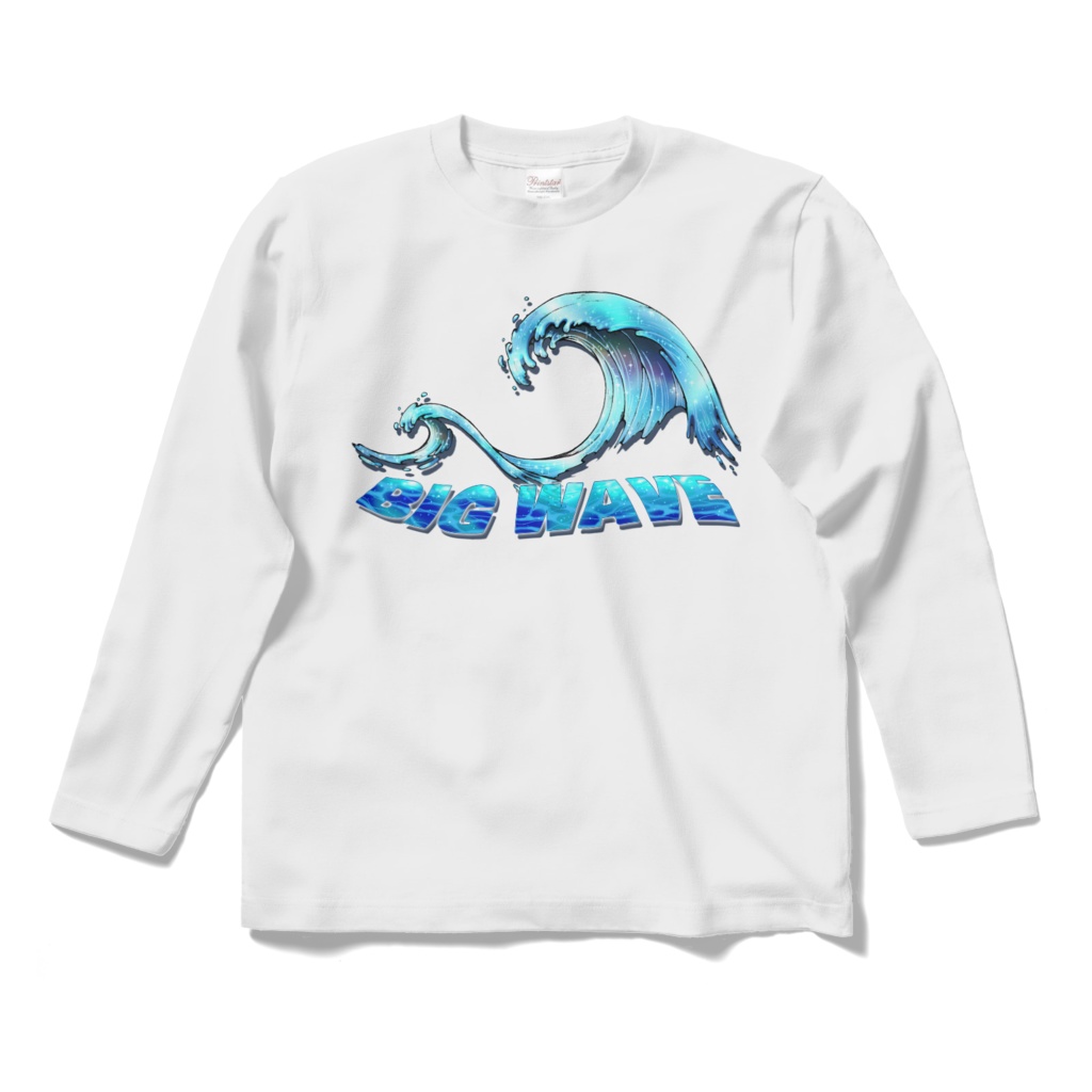 【長袖Tシャツ:白】イルカ(4種類)/両面