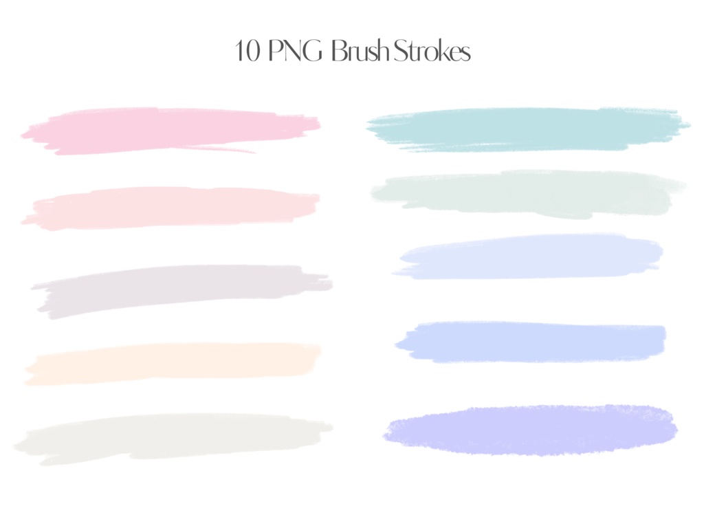 春色パステルブラシペイントテクスチャ&キラキラゴールド素材