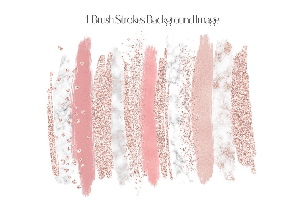 GoodNotes5ローズゴールドブラシデジタルステッカー