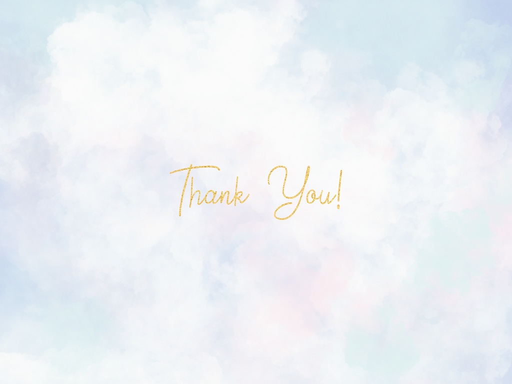 ふわふわ雲と青空のペイントテクスチャ背景