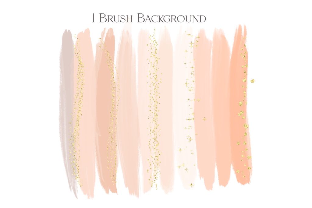 ピーチピンク色ブラシストロークテクスチャ素材