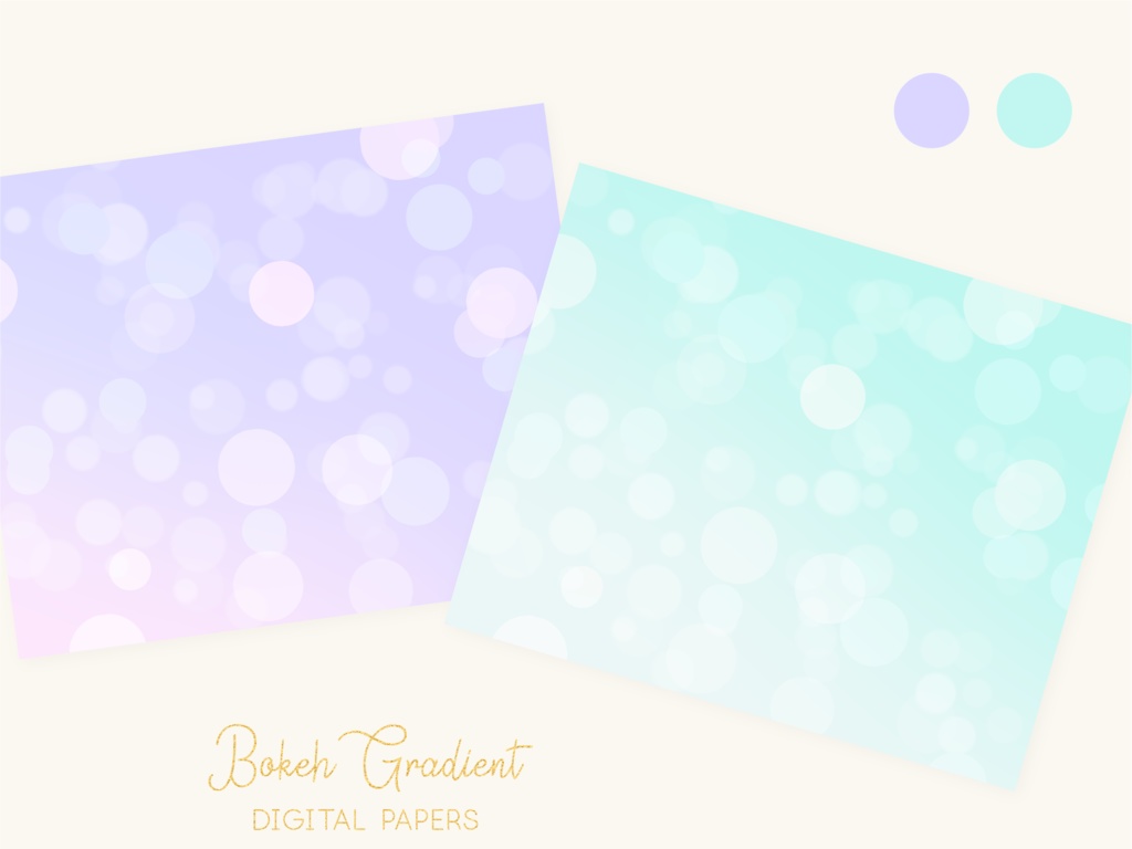 パステルグラデーション光のぼけテクスチャ背景素材セット