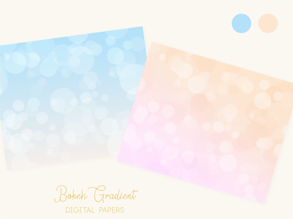 パステルグラデーション光のぼけテクスチャ背景素材セット
