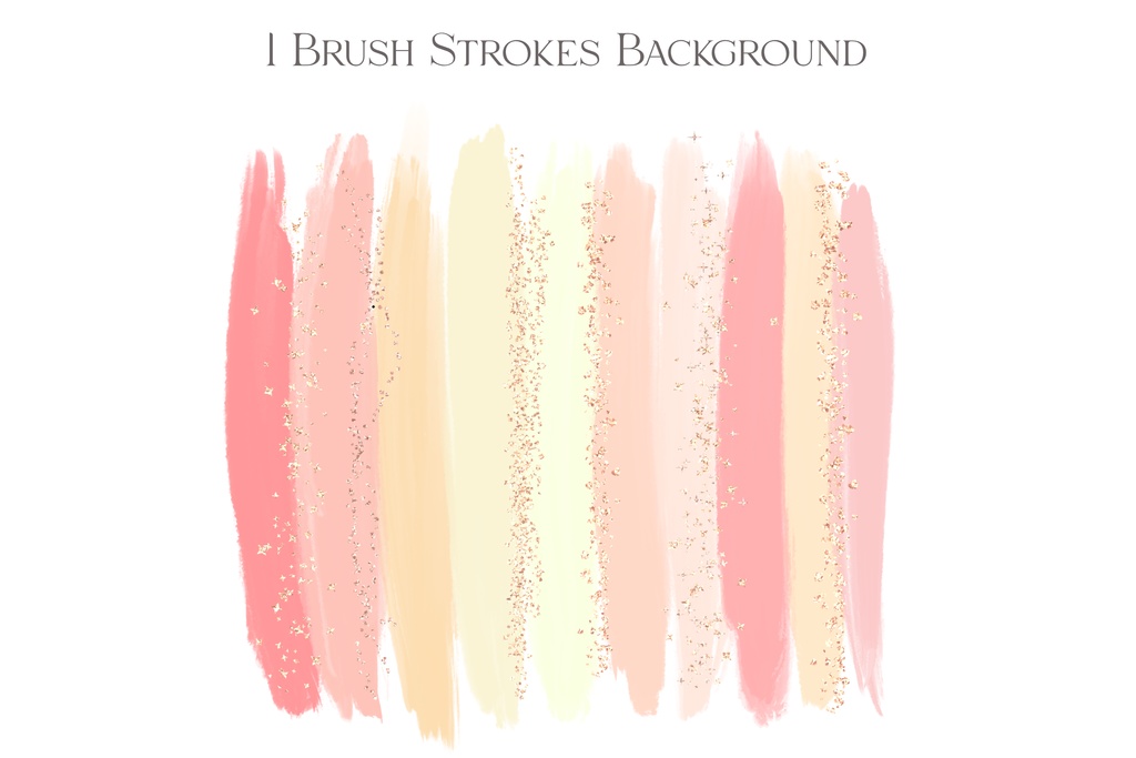 ストロベリーショートケーキピンクのブラシストローク素材