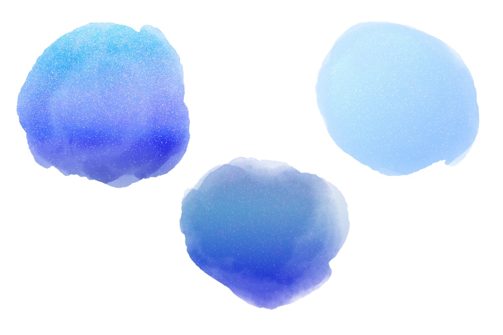 キラキラ夜空の水彩風背景素材