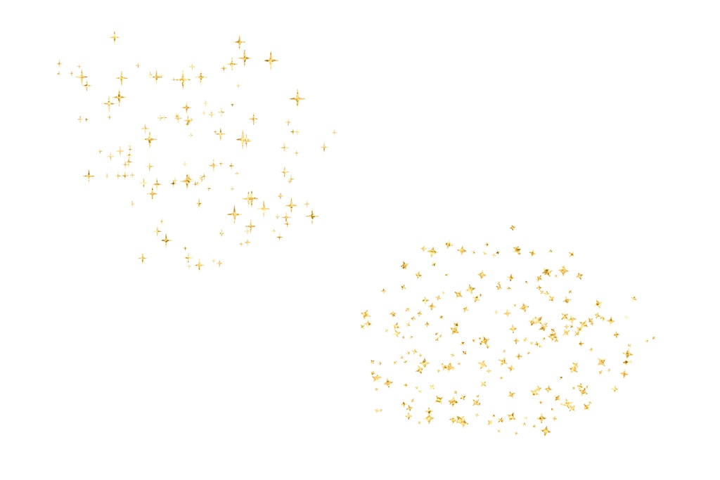 キラキラ夜空の水彩風背景素材