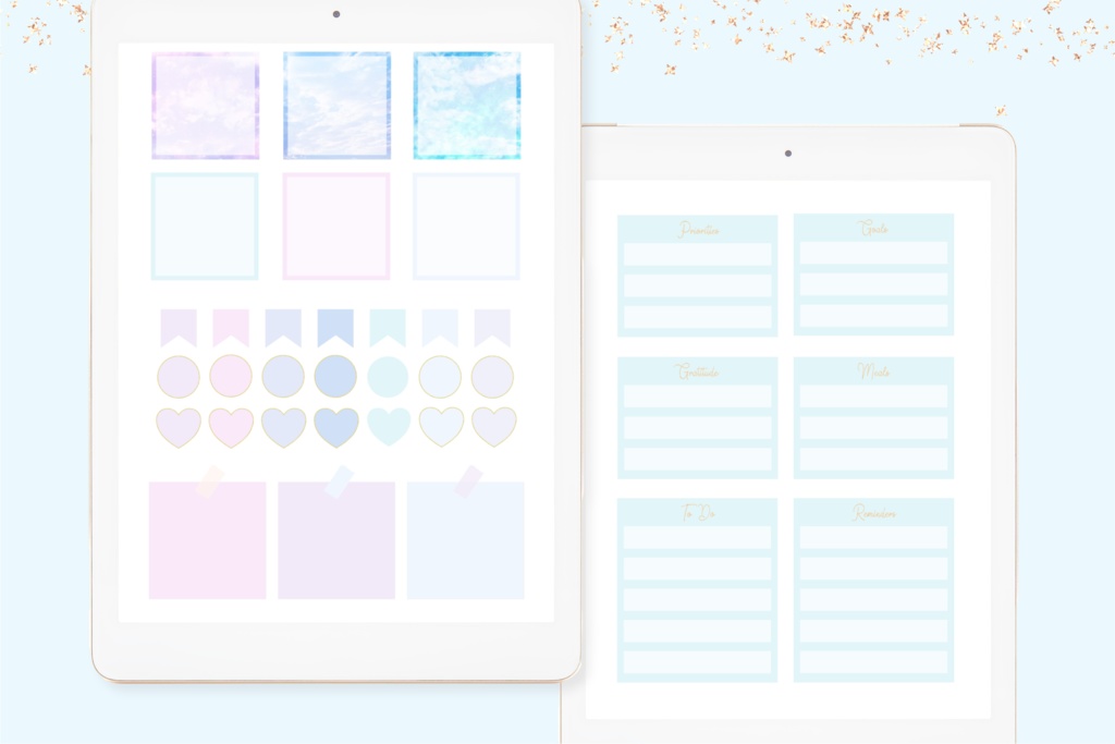 キラキラ夢空GoodNotesステッカー100枚セット