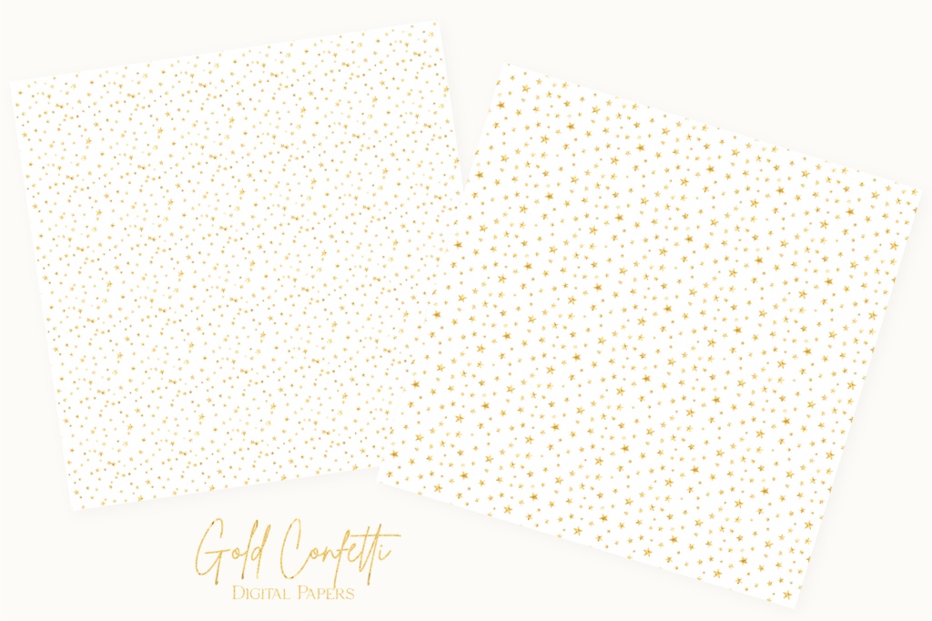 キラキラゴールドグリッター金の紙吹雪イラスト背景素材